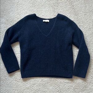 Sèzane Denisa V-Neck Sweater - Navy